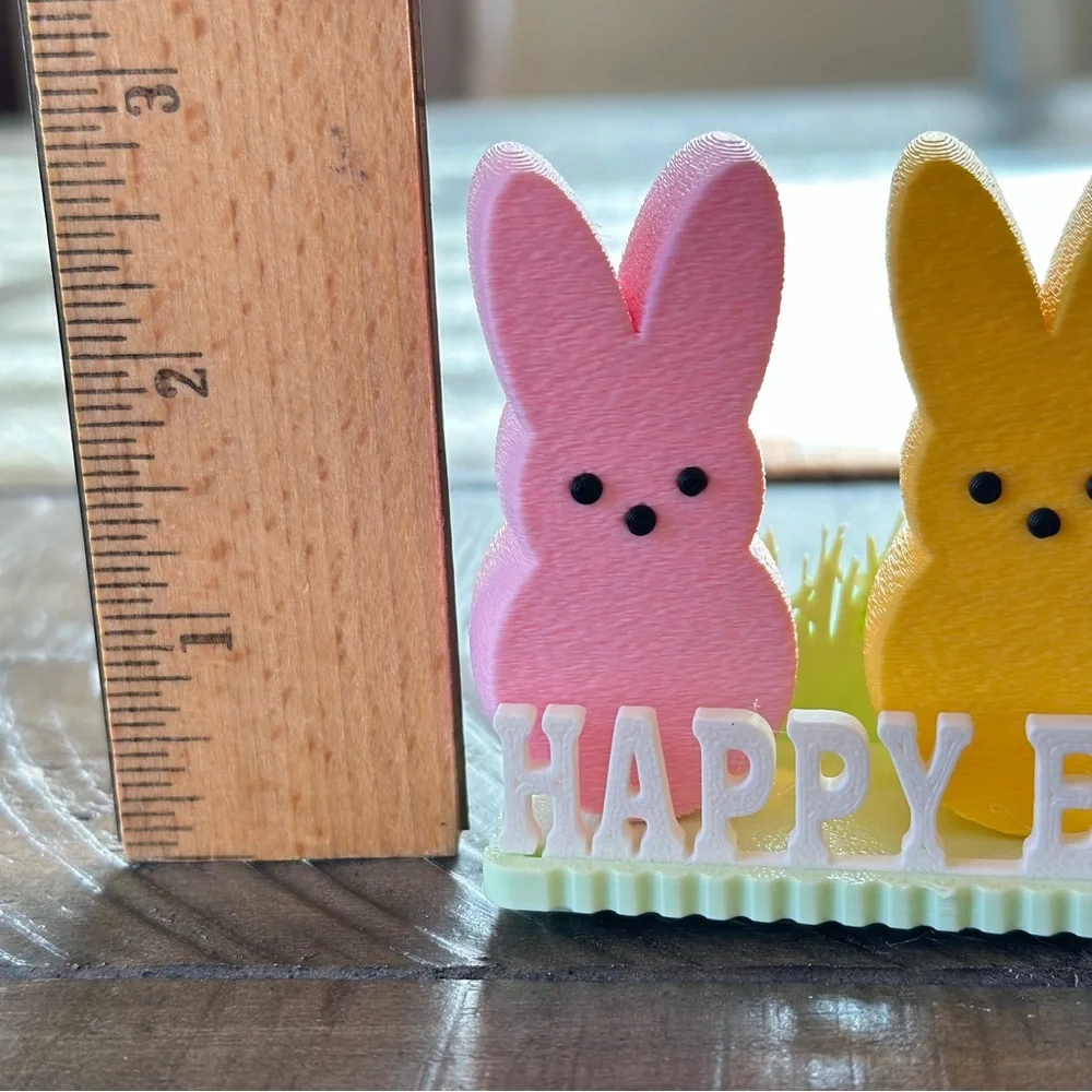 Peeps Bunny Happy Easter Sign